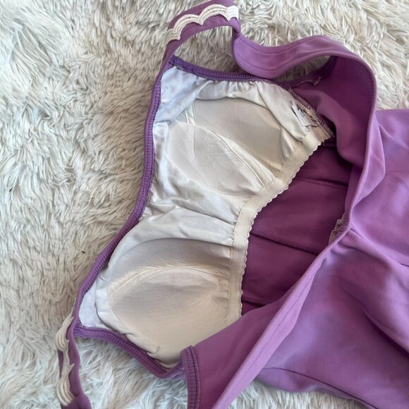 NWT Deadstock Vintage 60s or 70s Purple One Piece Swimsuit by Roaman's size 40 - Picture 6 of 10